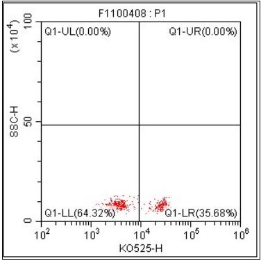 Anti-Human CD4, mFluor 540 (Clone:OKT4) 检测试剂 - 结果示例图片